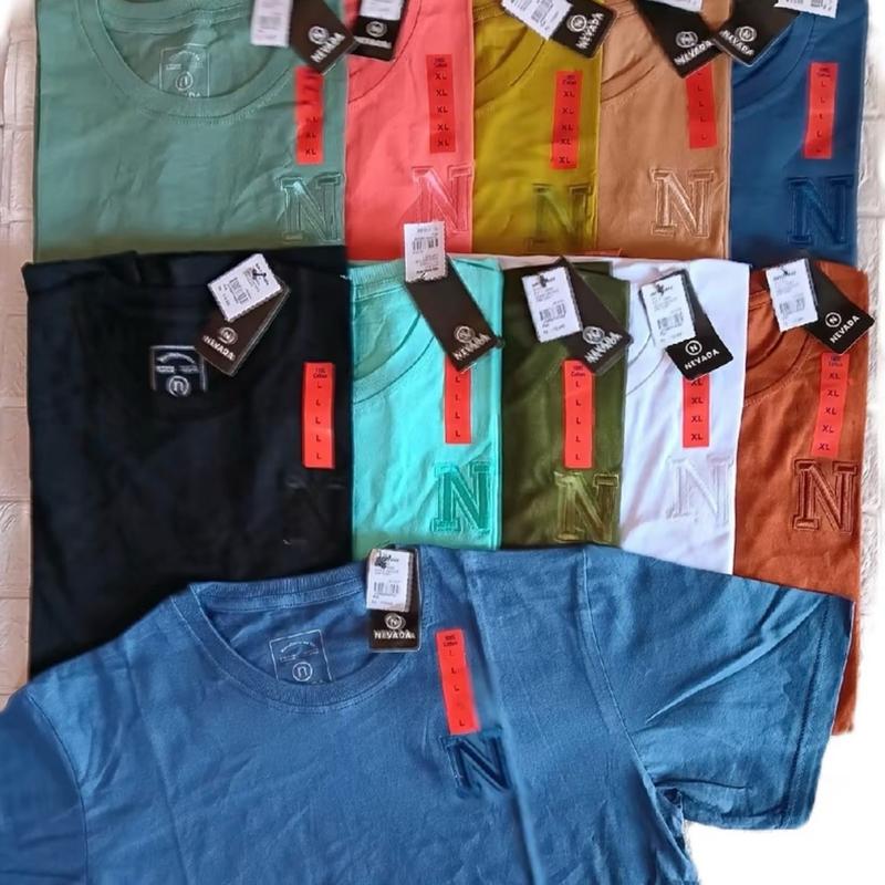 Kaos Polos  Dewasa nvd logo bordir atasan baju pria dan wanita bahan katun 24s tebal keren 3