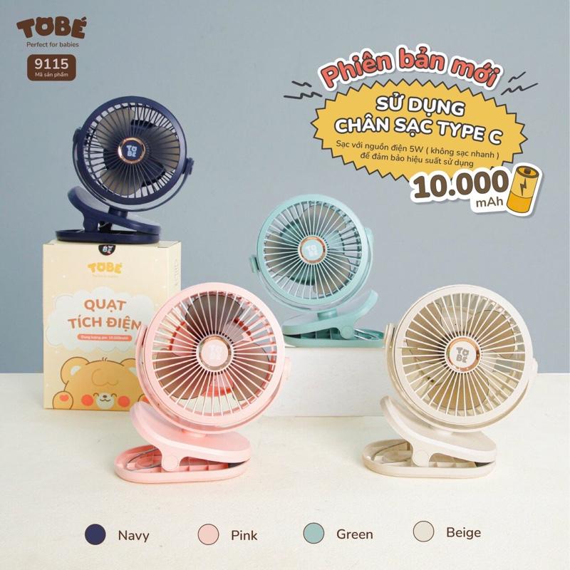 quạt tích điện mini Tobé pin trâu dung lượng pin 10.000mah