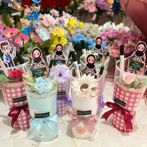 RISFLORIST KOREAN BUKET SPESIAL HARI GURU dengan Bunga Cantik dan Hadiah Unik untuk Guru