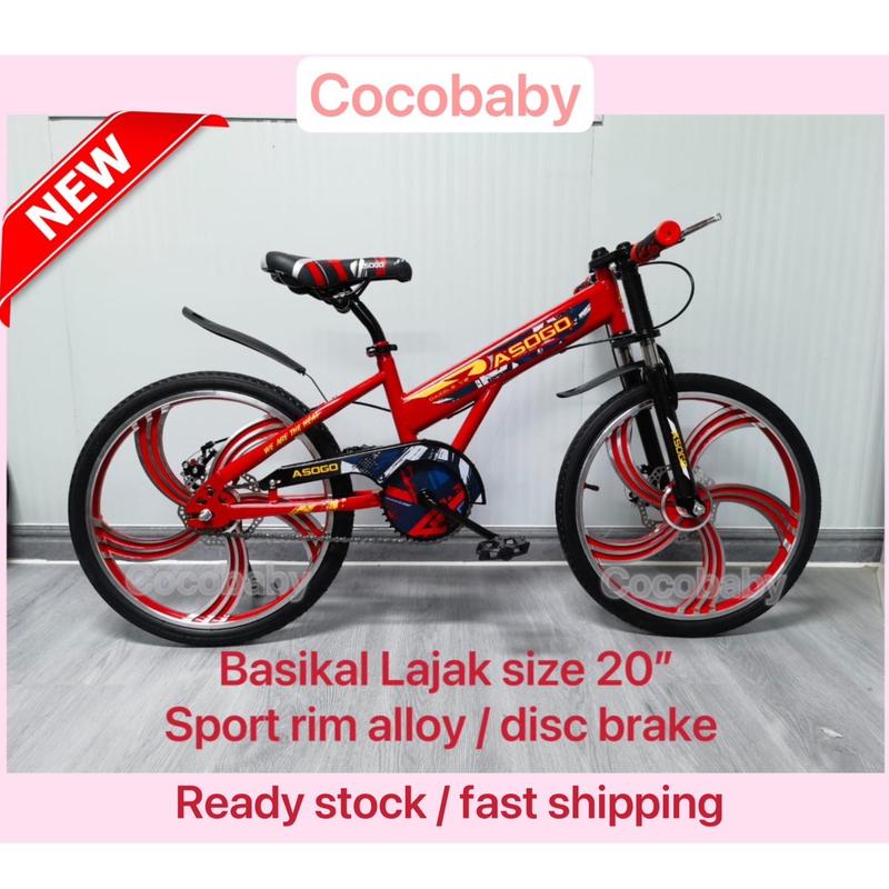 Basikal Lajak SPORT RIM ALLOY size 20” untuk tahun -15 tahun
