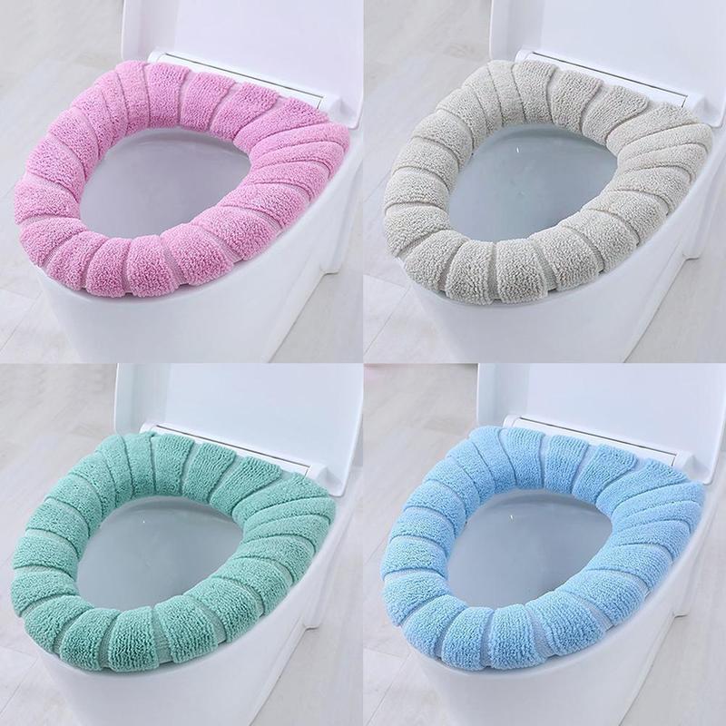 Product Introduction of Thảm Bọc Bồn Cầu, Ấm Áp Mùa Đông, Đệm Bồn Cầu Phòng Tắm, Dày Hơn Và Mềm Mại, Có Tay Cầm, Có Thể Giặt Được, Thích Hợp Cho Mùa Đông, U1C0 12