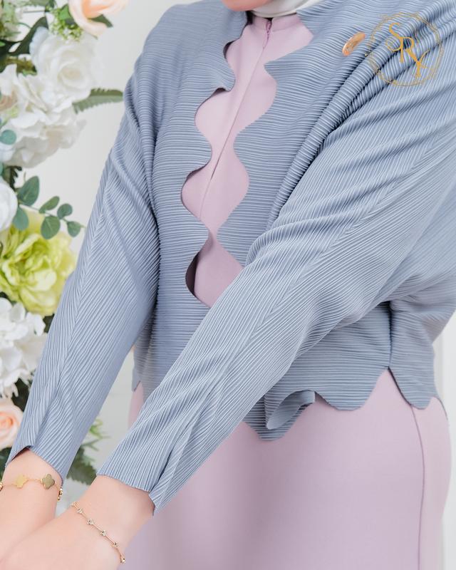 Soraya Moeslim Cardi Azura Mix Inner Premium Dress mewah Wanita Dewasa Remaja Pesta Lebaran Cardigan Muslim waffle Santai Kardigan Outer Panjang Casual Kondangan Baju 9