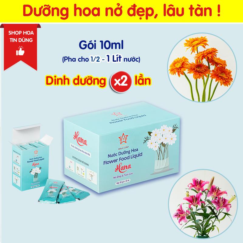 Nước Dưỡng Hoa Tươi Lâu Hana 10ml - Giúp hoa nở đẹp, lâu tàn, không gây thối…