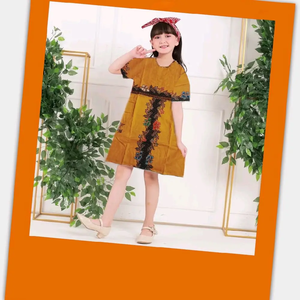 Dress anak santai pakaian ganti anak random rayon dan katun halus