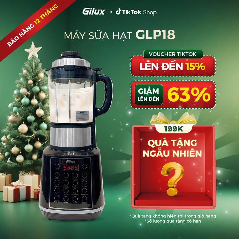 MUA 1 TẶNG 1 Máy Làm Sữa Hạt + Tặng Cẩm Nang Công Thức Sữa Hạt + Ray Lọc - 15 Chức năng Đồ Ồn thấp Nắp Inox