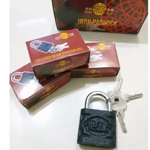 Gembok / Kunci Gantung Hitam GLOBE 40mm ORIGINAL