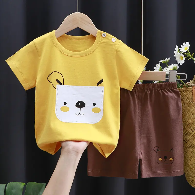 SETELAN BAJU BAYI LENGAN PENDEK Bayi Balita Katun Parsel Perempuan 3