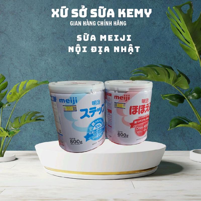 Kemy (Sữa tăng trưởng) Sữa  Meiji nội địa Nhật 800g cho bé tem phu