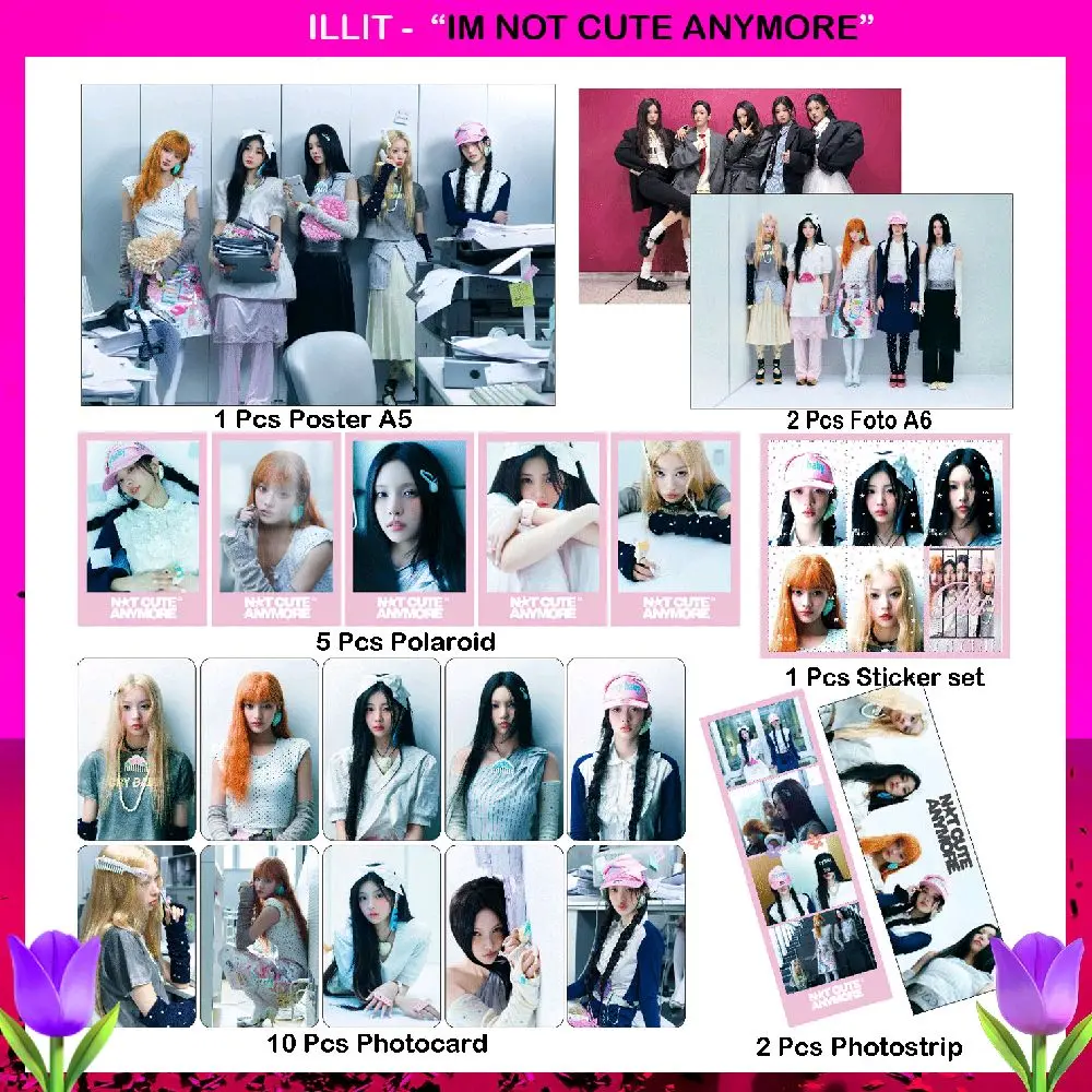 illit set paket magnetic im not cute anymore illit