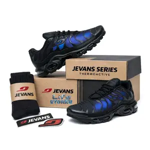 JEVANS JVS-TN THERMO BLACK TO BLUE Sepatu Pria Wanita Kasual Bahan Thermoaective Ukuran 37-44 Sneakers Outdoor Olahraga Sport Casual Hitam Running Shoes Anti-Slip Vulkanized - Snekers
