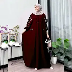 Anna Kaftan Kelelawar by Sekata Batik Gamis Kaftan Rayon Premium Motif Grosir Klamby Baju Muslim Wanita Busui