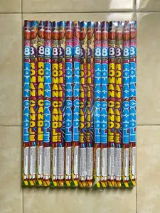 Roman Candle 1 Pack Isi 4pcs Pedang Mainan Tokoh Aksi Samurai Desain Menarik Warna Kuning dan Biru untuk Anak-anak