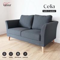 Gambar Sofa 2 Seater Celia By Vassa Sofa Minimalis Modern dari Vassa Sofa & Home Kab. Bogor 5 Tokopedia