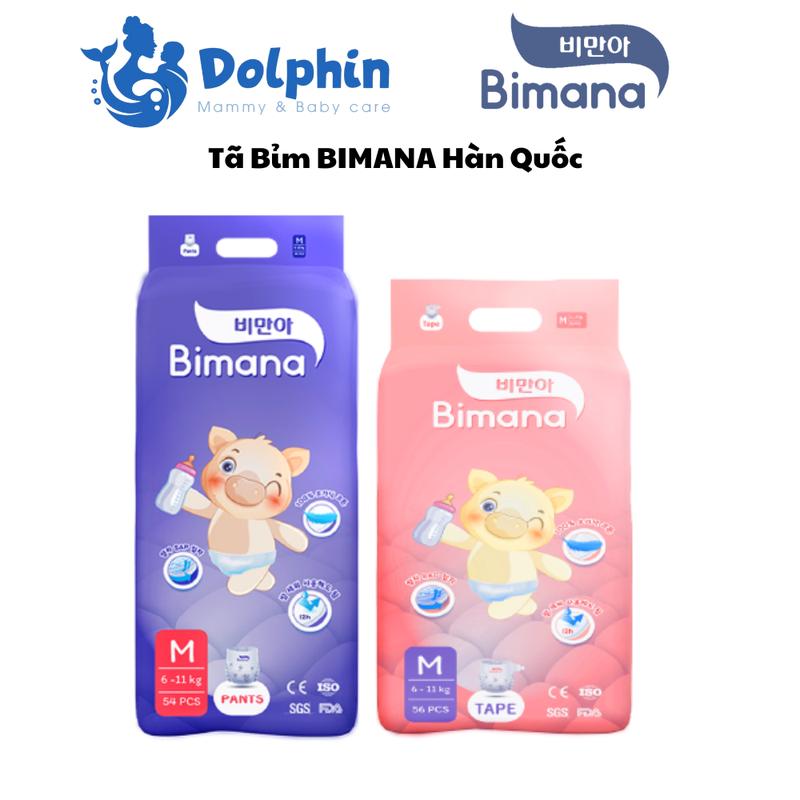   Không quà  1 bịch tã bỉm Bimana Hàn Quốc đủ size 