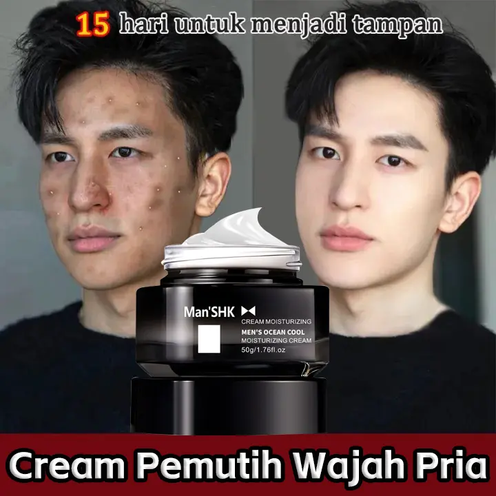 Cream Pemutih Wajah Pria 50g Kerut Penuaan Penghilang Keriput Kulit Pelembab Mencerahkan Concealer Mengurangi Garis Halus Pria Mengurangi Kerutan Wajah Krim Pria Pemutih Wajah Penghilang Kantung Mata Dan Kerutan Krim Pelembab Wajah