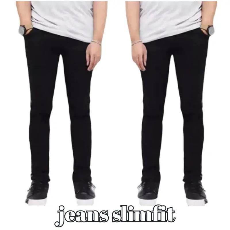 Celana Panjang Jeans Pensil Slimfit Cowok Keren - Jeans Panjang Lelaki - Celana Laki Laki Dewasa - Pria, Skinny 3