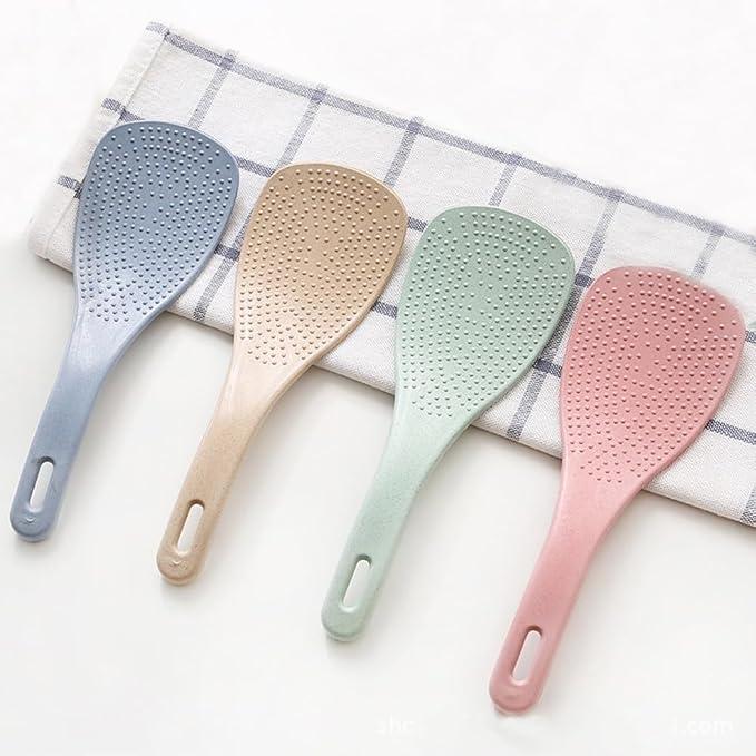 1/3pcs Wheat Straw Non-Stick Rice Spoon Creative Rice Cooker - TikTok ...