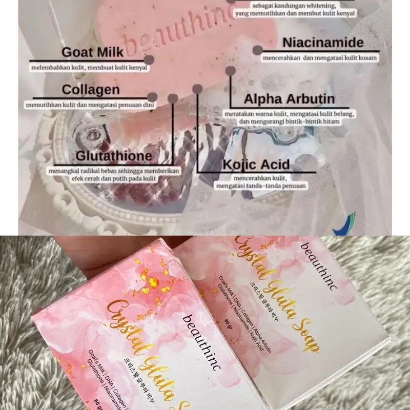 BEAUTHINC CRYSTAL GLUTA SOAP 60gr