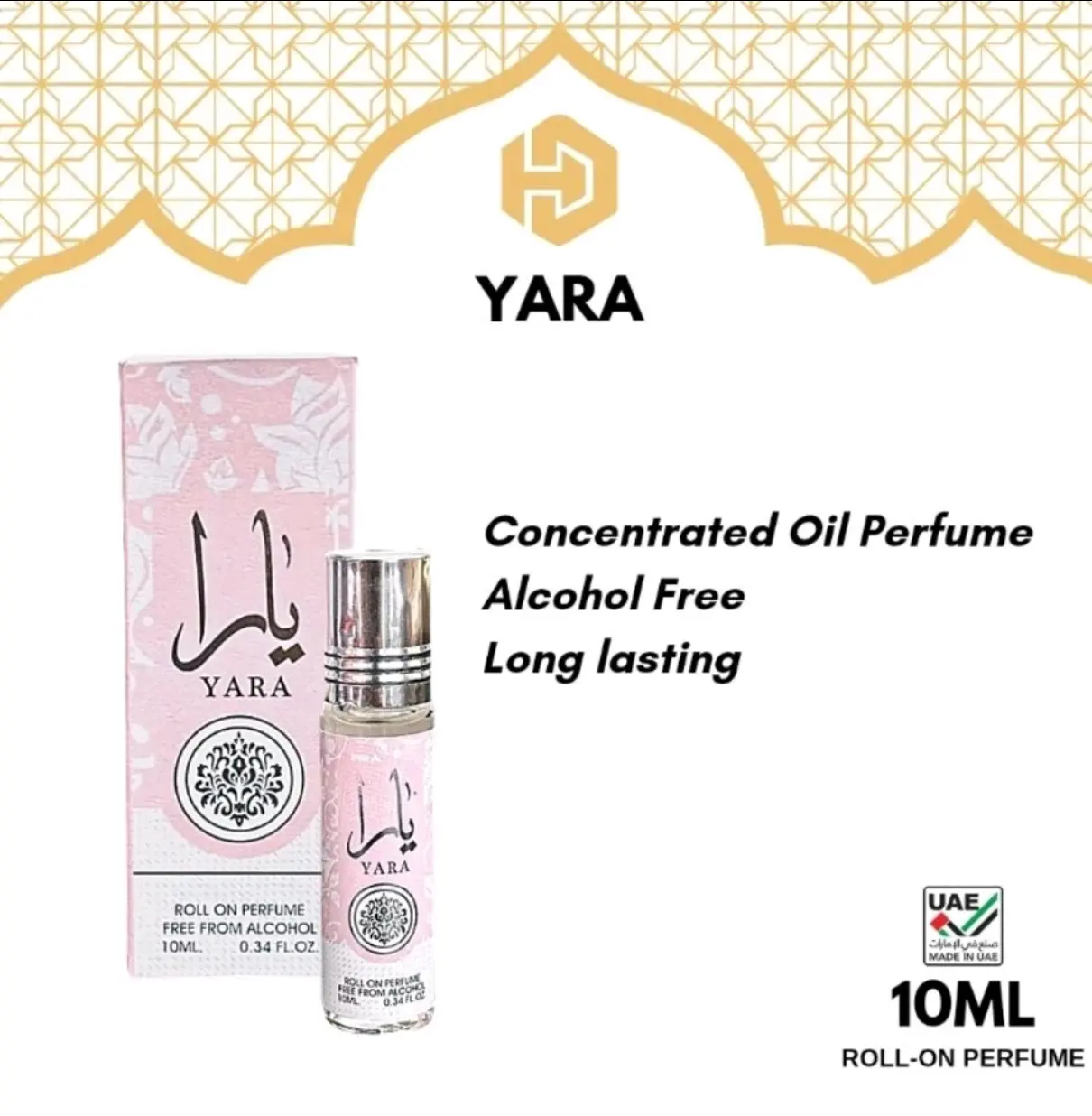 Yara Perfume 10ML Roll On - Long-lasting Fragrance