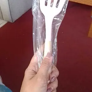 Sunflower H1018 Serba Ada Spatula Silikon Alat Masak Sodet Lubang Penyaring Minyak Tahan H1019 Panas Gagang Kayu Perlengkapan Dapur Tumis Goreng Slotted Turner Warna Warni Bahan Berkualitas Tahan Suhu 230C H1021