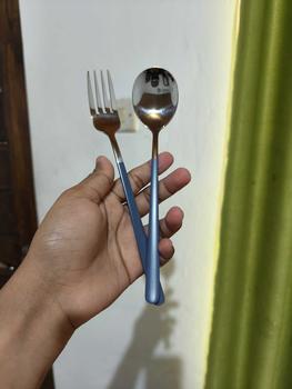Product Review of OHSOME - Alba Sol Cutlery Set / Set Alat Makan / Satu Set Sendok Garpu Orange / Yellow / Green / Blue / Dark Green Kitchenware from d**a 0