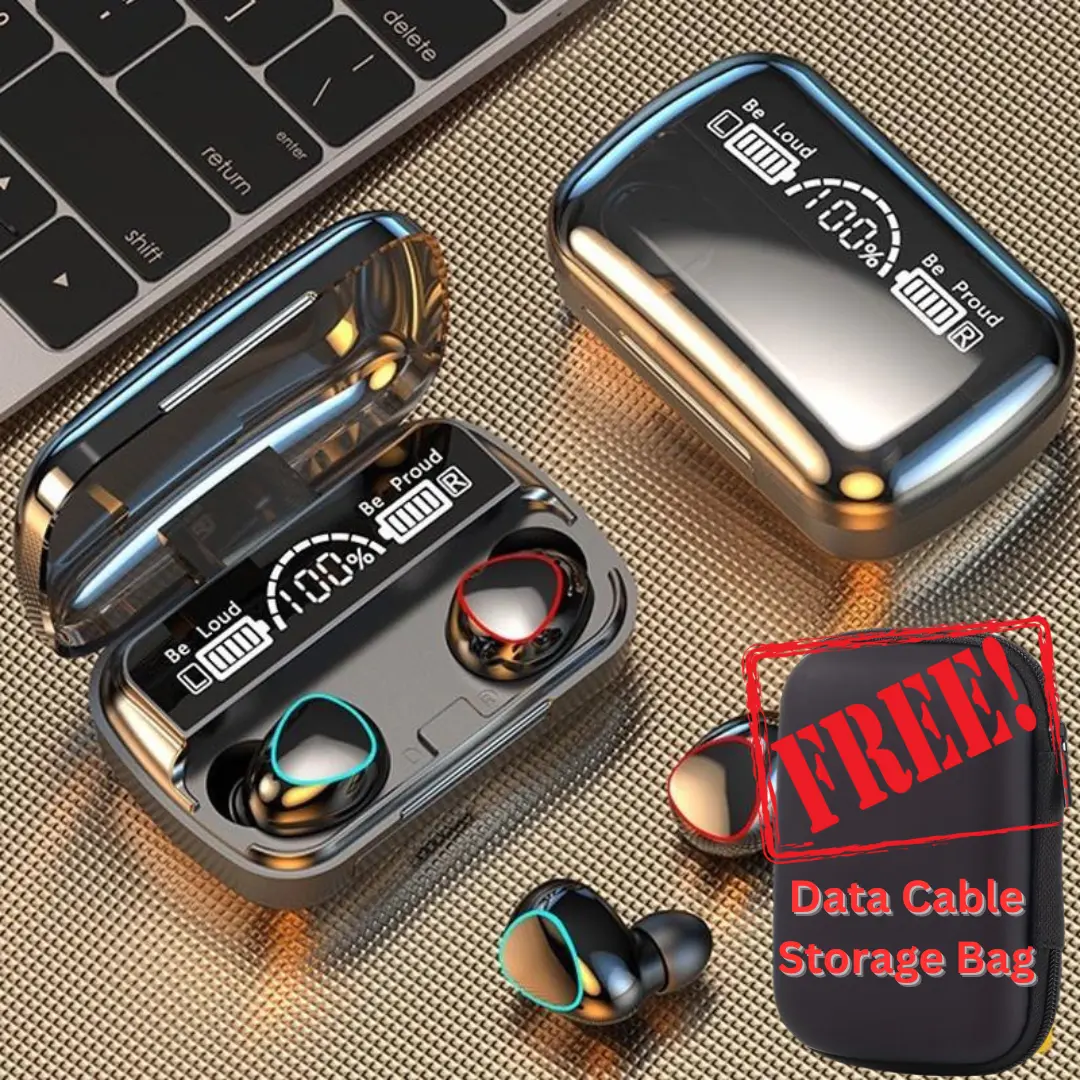 Free Gift M10 TWS Wireless Bluetooth Headset with Charging Case Noise Cancelling Earbuds with Mic Wireless Headphones Bluetooth Earphones M10 TWS 5. Bluetooth Earphone Wireless Earbuds M10 LED Display Touch