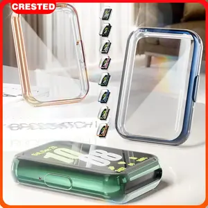 Case for Samsung Galaxy Fit 3 TPU Soft All-around Screen Protector Protective Cover Case for Jam Tangan Pelindung Smartwatch Samsung Fit 3 Smartwatch Bumper Shell Accessories With Film for Samsung Fit 3