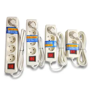 Stop Kontak 2 3 4 5 Lubang Kabel Myled Colokan Cabang Tembaga 1,5M 3M 5M Meter Saklar SNI Stopkontak