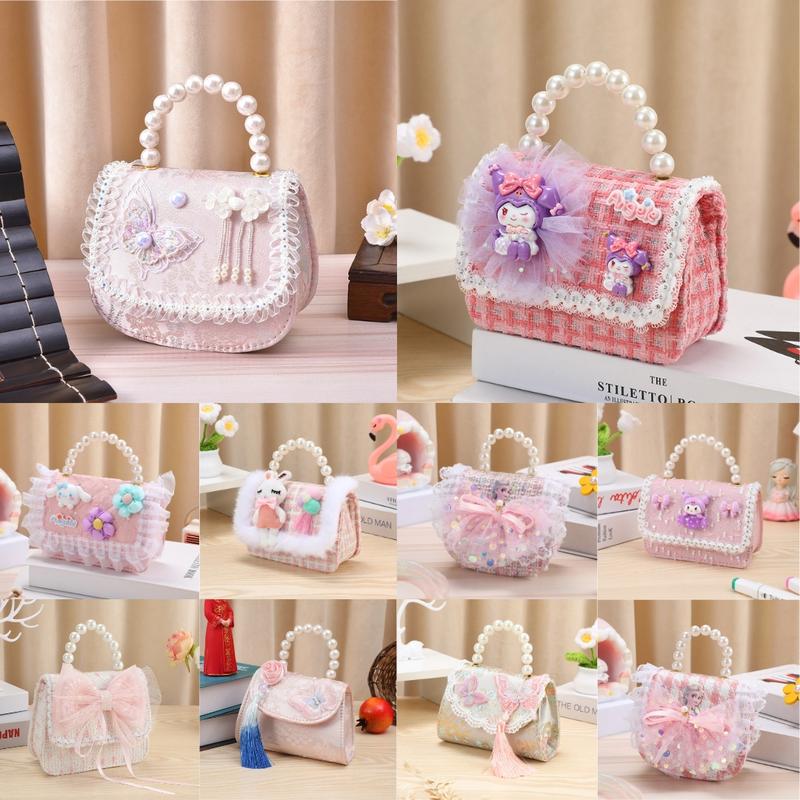  Túi Đeo Chéo Mini Vải Dạ Tweed Quai Ngọc Hoạ Tiết Đáng yêu thiết kế Thời Trang Sang Chảnh - Đáng Yêu Cho Bé vui xuân đón Tết đựng lì xì Shop Baby World 