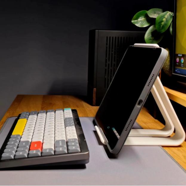 Giá Đỡ iPad Tablet 2-in-1 Kiêm Rehausseur Nâng Màn Hình Lượn Sóng In 3D | 3D Printed 2-in-1 Tablet Stand & Display Riser