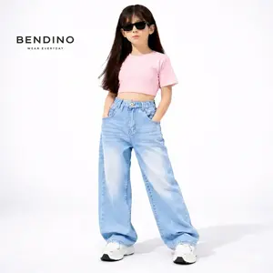 Celana Jeans Anak Perempuan Baggy Gombrong Kulot Skena Viral Usia 6–15 Tahun | Jeans Anak Perempuan Kekinian Nyaman