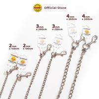 Gambar Rantai Pagar Stainless (Twist) | Rantai Anjing Anti Karat | Stainless Dog Long Chain - 2mm x 150cm dari Octagon Pet Indonesia Kota Surabaya 3 Tokopedia