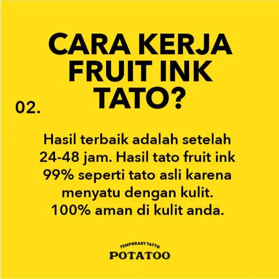 [FLASHSALE]  FRUIT INK Tatto Temporary Tubuh 5
