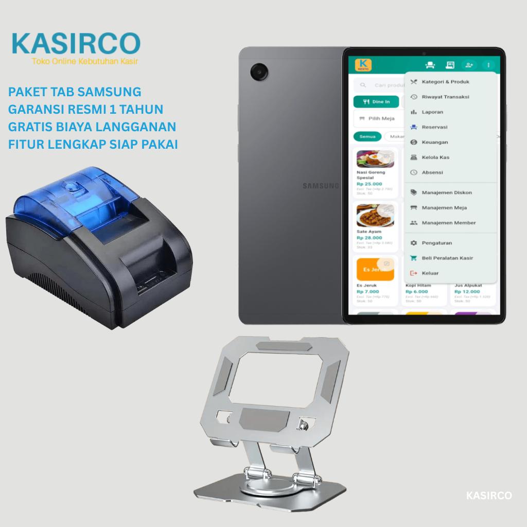 Peralatan Kasir Android Tab Samsung Mesin Kasir Siap Pakai Gratis Biaya Langganan - Tanpa Laci