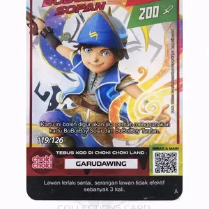 Kartu boboiboy sopan (hologram)
