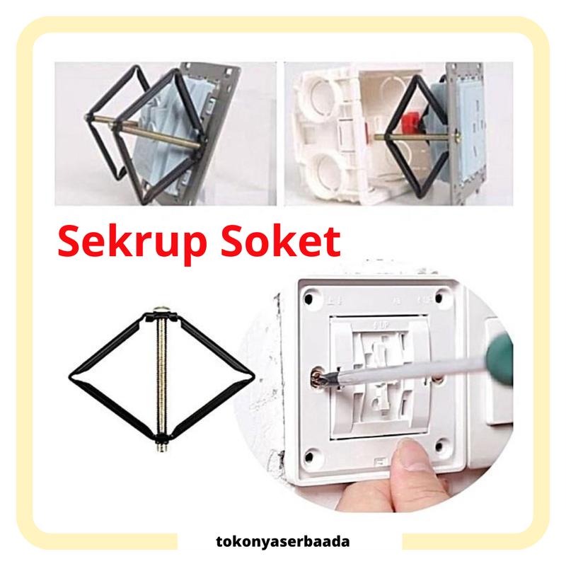 TSA {COD} 2Pcs Kotak Perbaikan Sekrup Steker Dinding Switch Soket ...