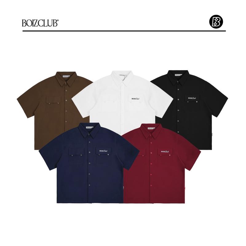  Áo Sơ Mi Boxy LINED BOIZCLUB Unisex Nam Nữ Local Brand SM32 