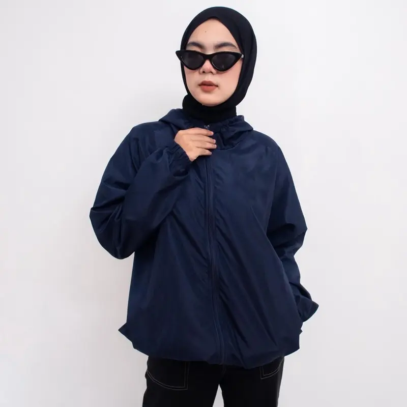 VCRL - Jaket Olahraga Parasut Polos Pria/Wanita Sauna Suit  Jogging  Lari  Bersepeda  Despo  Gym Fitnes  Senam 5