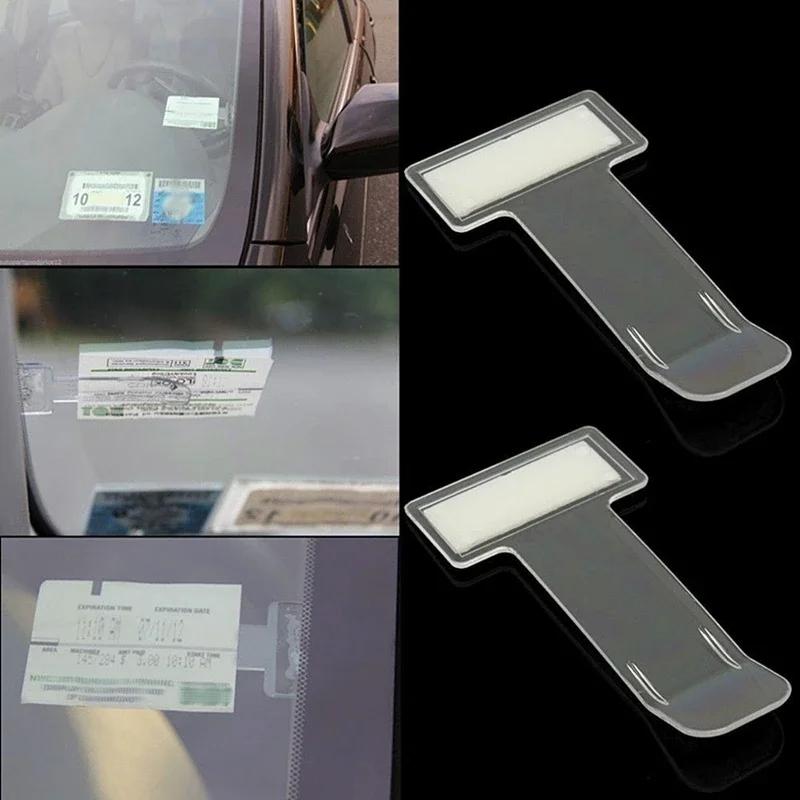 Product Introduction of Car Styling Parking Ticket Clip Auto Fastener Card Bill Holder Mount Fastener Organizer Windshield Stickers Home Office 4