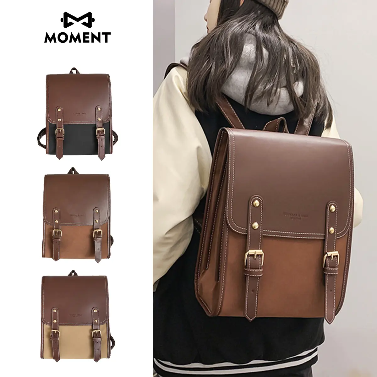 Japanese backpack School bag Female College Student Simple Junior High School Girls Fashion Backpack