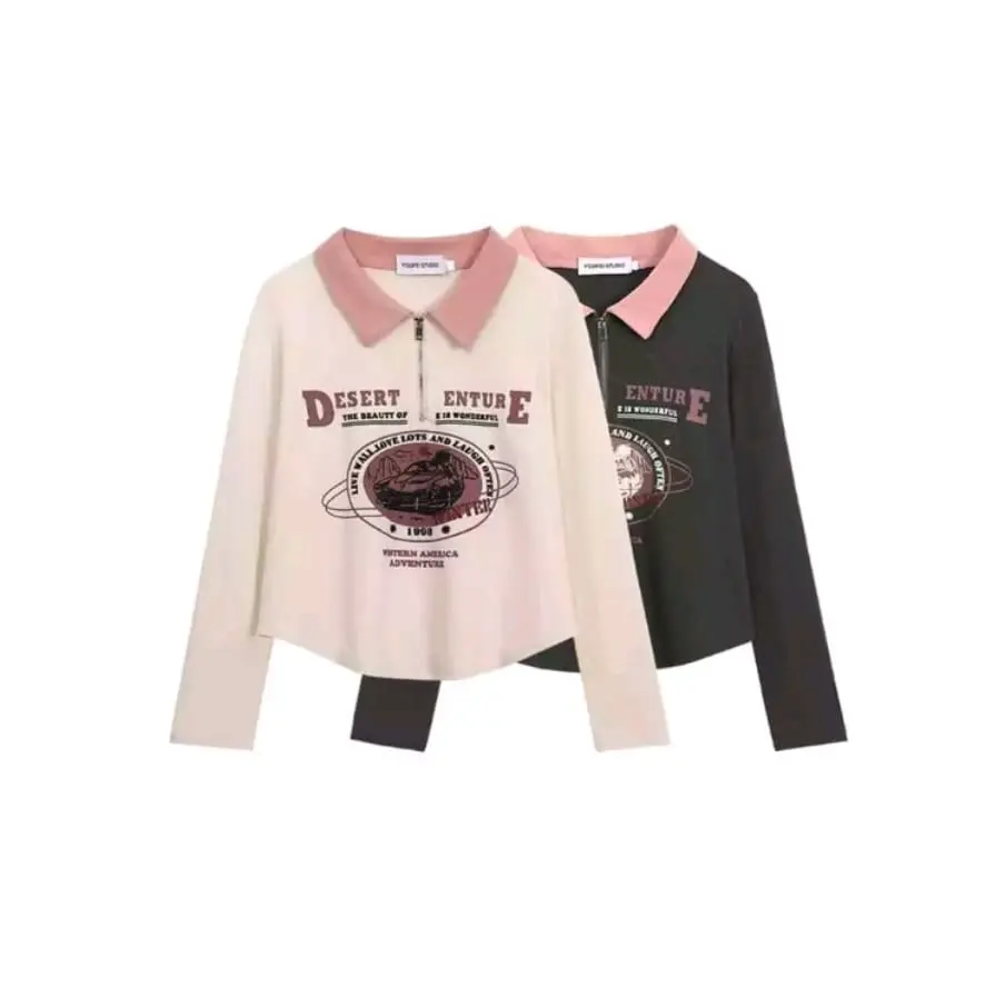 DESERT ENTURE THE BEAUTY OF WONDERFULL KERAH ZIPPER T-SHIRT KEKINIAN