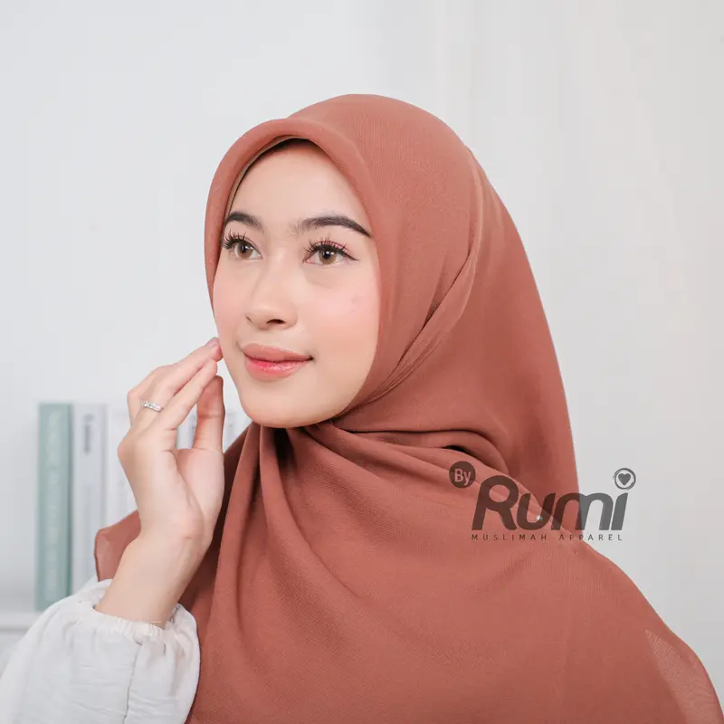[EXCLUSIVE RUBEN ONSU] RUMI HIJAB - PAKET USAHA ISI 5 PCS PLAIN SQUARE Premium Series With Fragrance Wangi Hijab Polly Cotton Kerudung Persegi Jilbab Segiempat Bella Segi Empat Seragam Sekolah Polycotton Katun Pouch Santai Muslim Basic 4