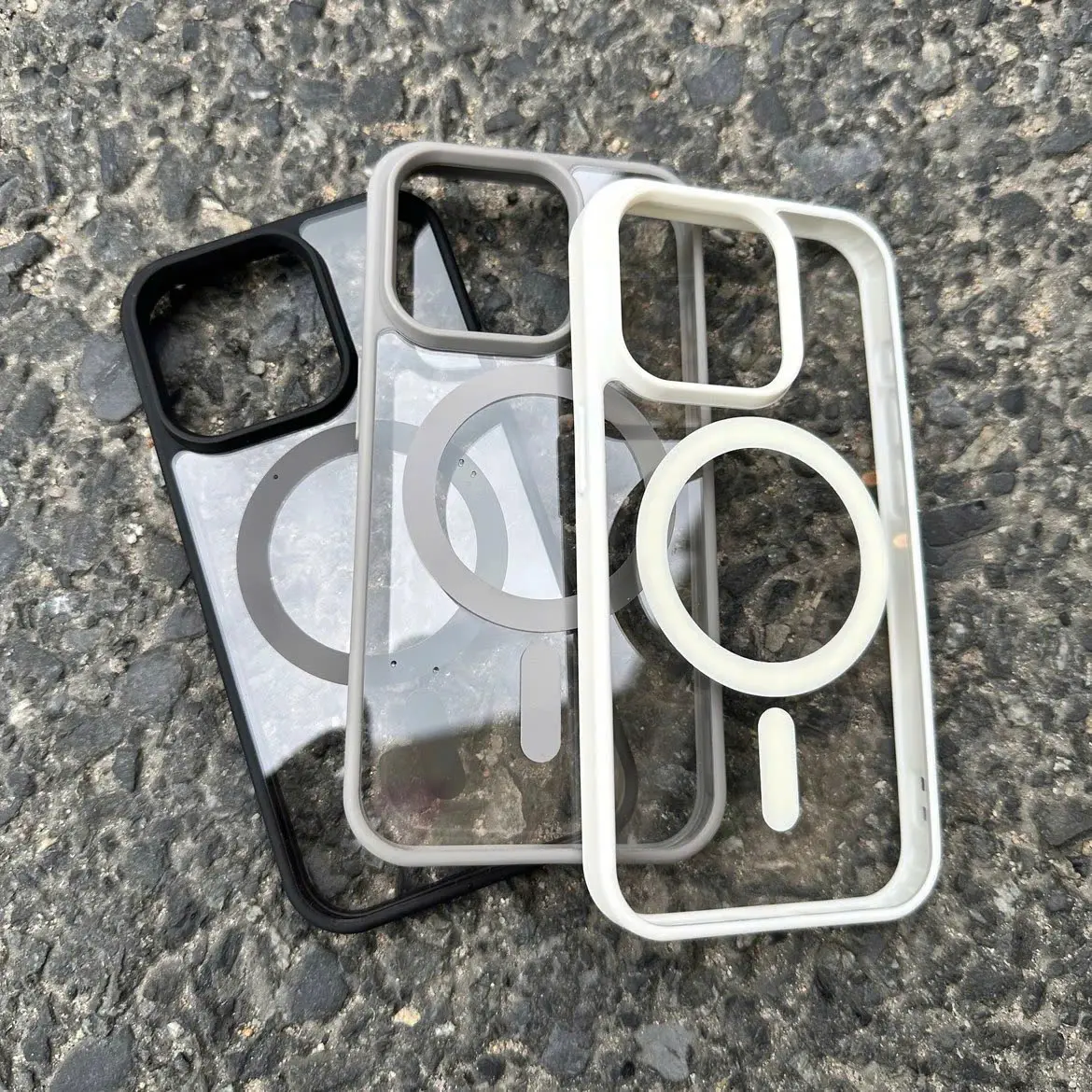 Ốp Điện Thoại Sạc Từ Tính Bằng Silicon, Màu Macaroon, Acrylic Trong Suốt, Chống Rơi, Áp Dụng Cơ Học
