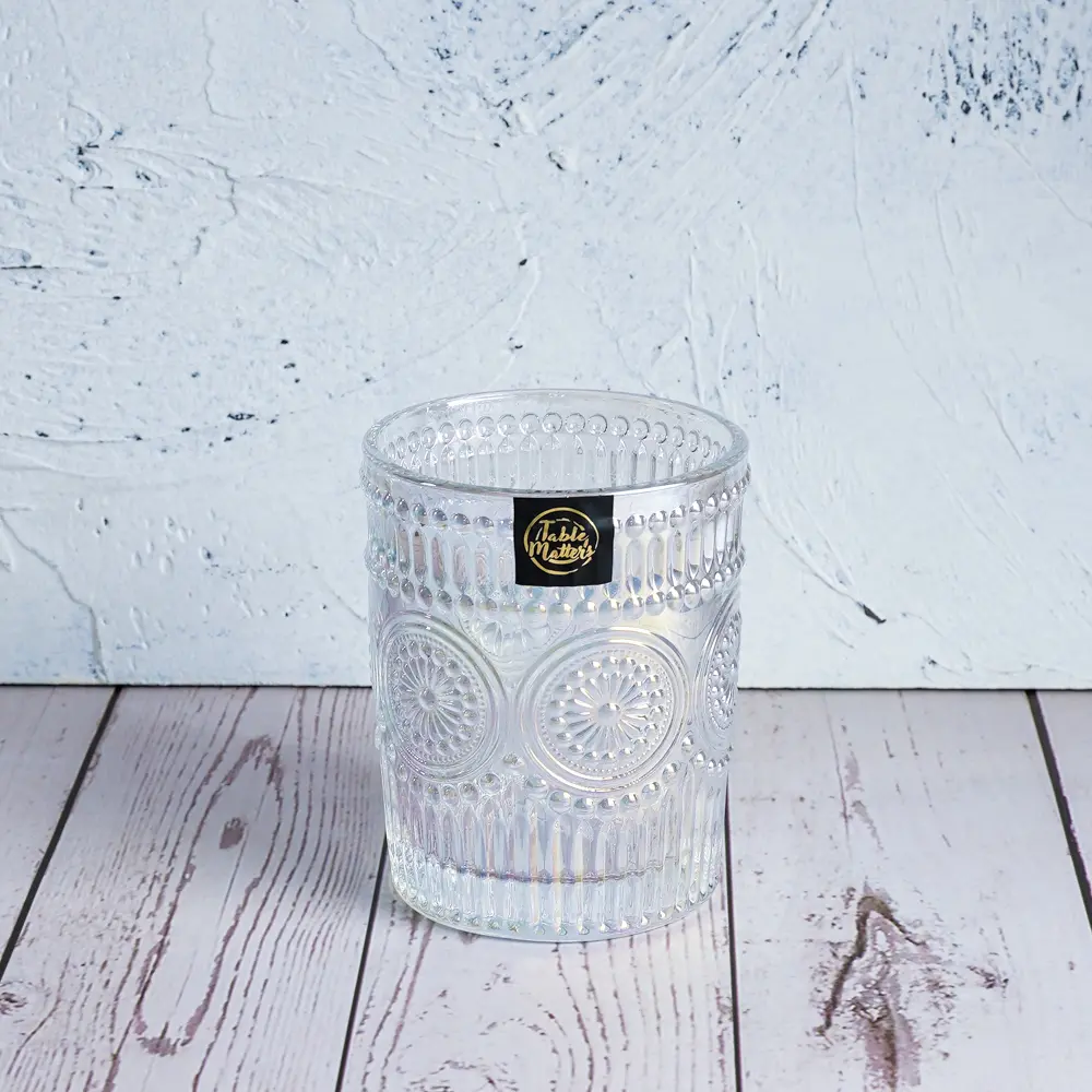 Table Matters - 300ML Pearl Lace Drinking Glass - Set of 4