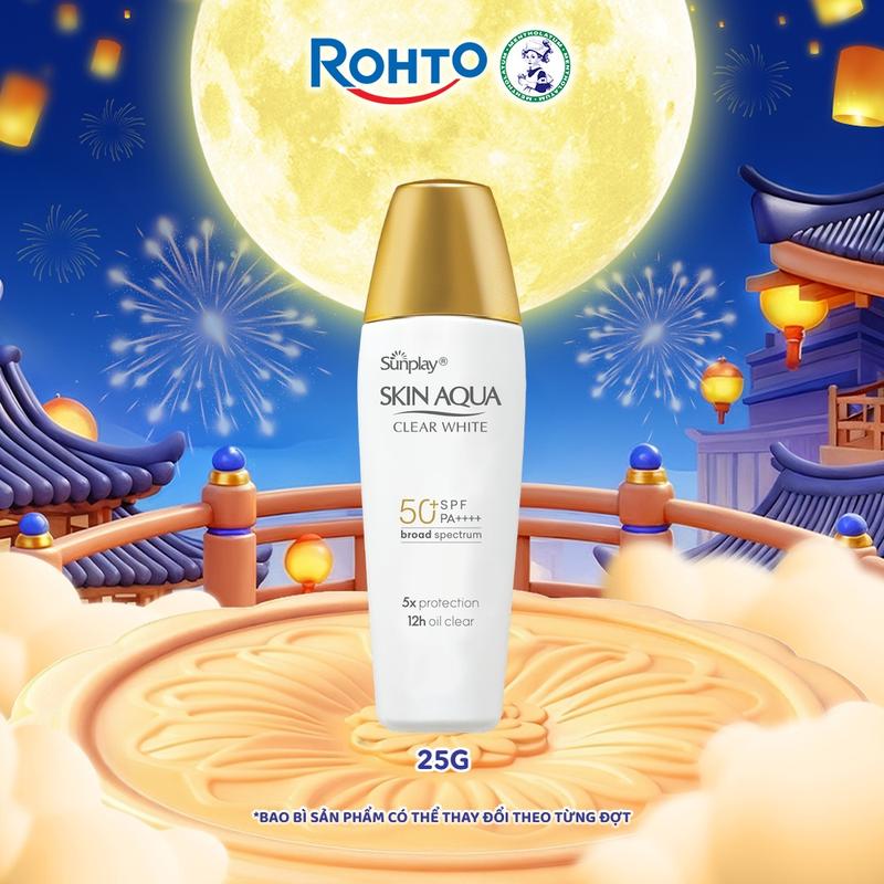 [Livestream] Sữa chống nắng hằng ngày dưỡng trắng Sunplay Skin Aqua Clear White SPF 50+, PA++++ 25g - Eco Vietnam