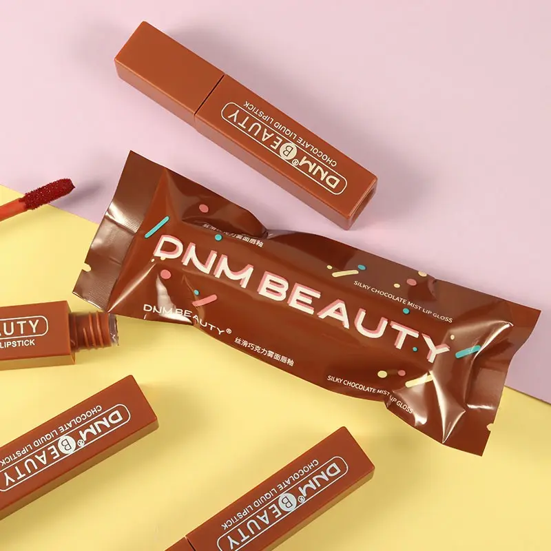 DNM Beauty Lipstik Coklat Matte Long Lasting 12 Jam Waterproof Make Up Kecantikan Bibir LM125 6