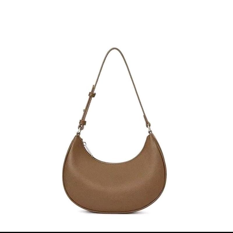[BELI LOKAL] Moonbag Tas Bahu Wanita Selempang Cewek Murah - Tas Bulan Perempuan Viral - Shoulder Bag - Slingbag kekinian - Tebal - Resleting. 7