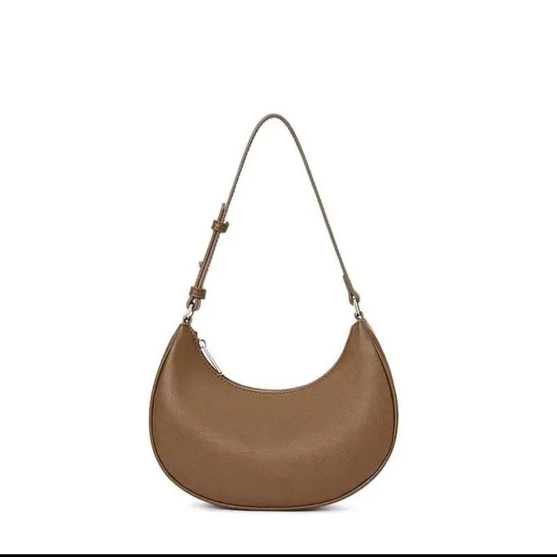 [BELI LOKAL] Moonbag Tas Bahu Wanita Selempang Cewek Murah - Tas Bulan Perempuan Viral - Shoulder Bag - Slingbag kekinian - Tebal - Resleting. 7