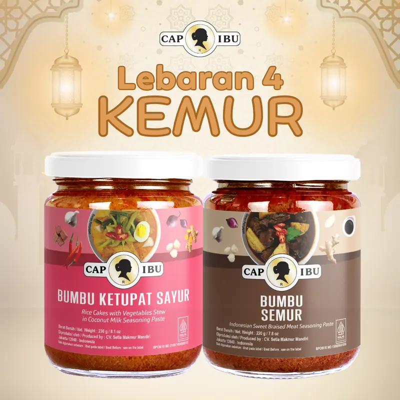 CAP IBU Combo Lebaran 4 - Bumbu Ketupat Sayur dan Bumbu Semur Daging 0