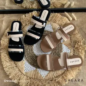 Sandal Wanita Premium Terbaru Sendal Dwiesa Kekinian S02